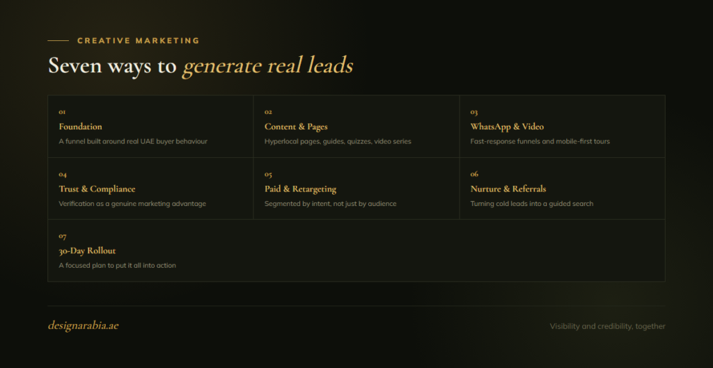 Creative Real Estate Marketing Ideas That Generate Leads in the UAE